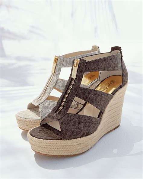 michael kors wedge sandals canada|michael kors sandals wedges zipper.